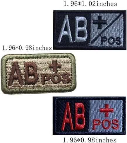 Blood Type Hook and Loop Patches（3pc） - Discover Your Blood Type Easily with This Patch (A-) in Saudi Arabia