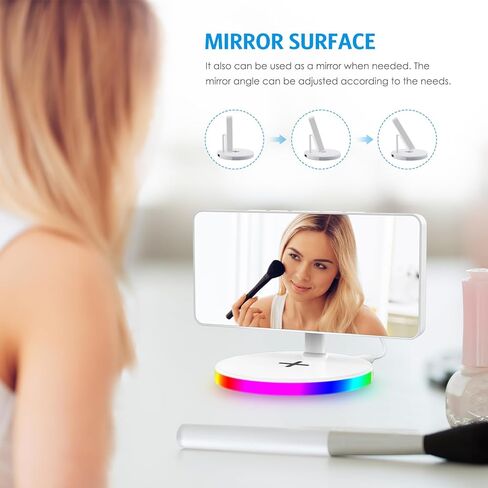AMIR Newest Projection Alarm Clock, 7 inch LED Mirror Alarm Clocks for Bedrooms in Kuwait