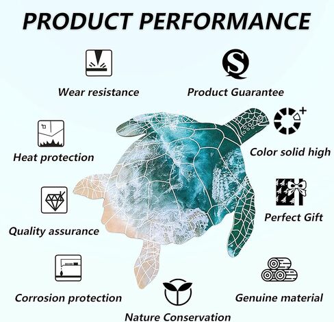 3 قطع من فيفي كومفي ديكور حائط سلحفاة البحر - سلحفاة بحرية خشبية من القماش - ديكور فني بطابع شاطئ معلق - سلحفاة البحر الحياة البحرية ديكور حائط داخلي خارجي حمام المنزل مكتب ديكور الحائط in Kuwait