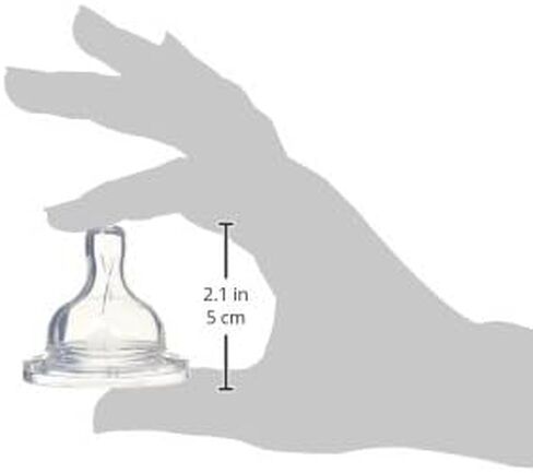 Philips AVENT Anti-Colic Nipple, Clear, Medium Flow, 2 Count (Pack of 1), (SCF423/27) in Kuwait