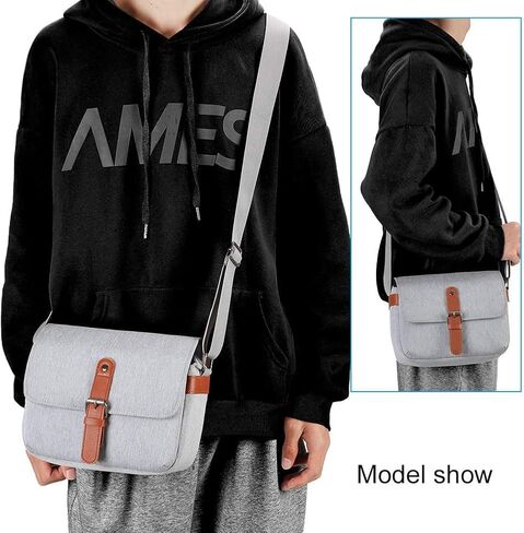 حافظة حقيبة كتف للكاميرا صغيرة الحجم من كادن متوافقة مع كاميرات نيكون وكانون وسوني SLR/DSLR عديمة المرآة والعدسات المقاومة للماء باللون الرمادي in Kuwait