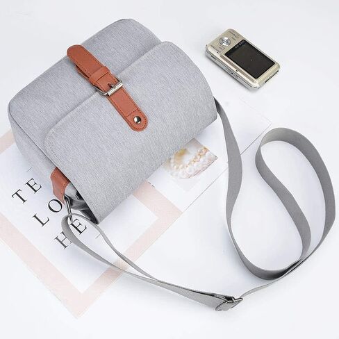 حافظة حقيبة كتف للكاميرا صغيرة الحجم من كادن متوافقة مع كاميرات نيكون وكانون وسوني SLR/DSLR عديمة المرآة والعدسات المقاومة للماء باللون الرمادي in Kuwait