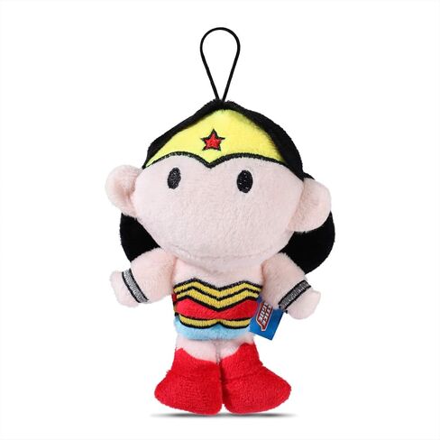 DC Comics for Pets Wonder Woman Mini Plush Figure Dog Toy, 6" | Squeaky Plush Dog Toy | Fun and Adorable Small Dog Toy for Small Dogs in Red, Dog Toy With Squeaker in Saudi Arabia