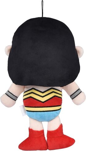 DC Comics for Pets Wonder Woman Mini Plush Figure Dog Toy, 6" | Squeaky Plush Dog Toy | Fun and Adorable Small Dog Toy for Small Dogs in Red, Dog Toy With Squeaker in Saudi Arabia