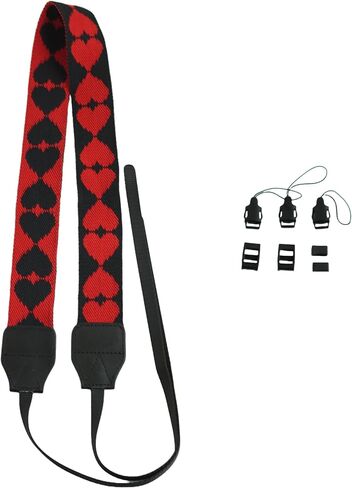 NONS Cute Camera Strap - Adjustable Vintage Quick Release Neck & Shoulder Strap for Fujifilm Instant and DSLR Cameras in Saudi Arabia