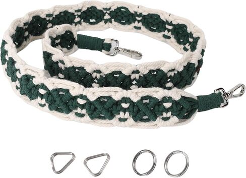 حزام كاميرا HOMEGYMFREE Macrame، حزام كتف للكاميرا DSLR/SLR مقاس 46 بوصة × 1.57 بوصة، حزام حقيبة منسوج للنساء in Kuwait