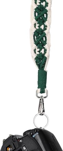 حزام كاميرا HOMEGYMFREE Macrame، حزام كتف للكاميرا DSLR/SLR مقاس 46 بوصة × 1.57 بوصة، حزام حقيبة منسوج للنساء in Kuwait