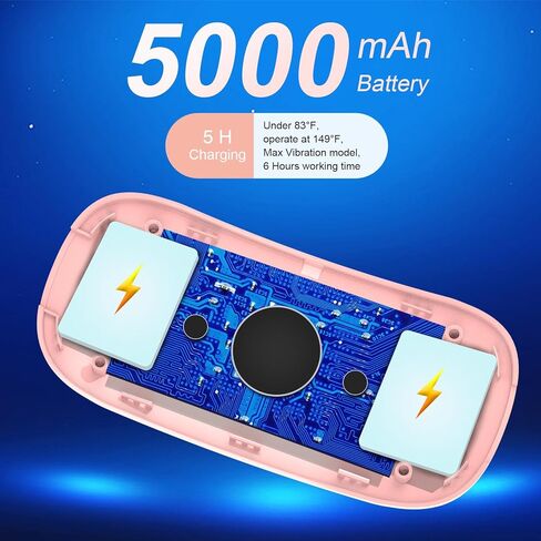 Portable Heating Pad for Period, Cordless Electric Menstrual Heating Pad for Women and Girls Waist Back Belly with 6 Heat Level and 6 Message Modes Pink in Kuwait