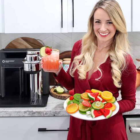 مجموعة فواكه بلاستيكية مزيفة مكونة من 48 قطعة من رويزيهو مكونة من 5 مكعبات ثلج و10 قطع من الثلج المجروش و15 شريحة ليمون و6 فراولة و6 شرائح بطيخ و6 شرائح كيوي in Kuwait