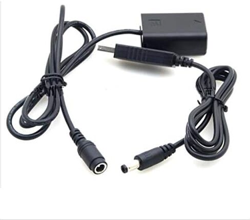 FocusFoto NP-FW50 DC مقرنة إمدادات الطاقة محول البطارية الدمية + 5V USB DC كابل بنك الطاقة لسوني NEX5 NEX7 DSC-RX10 II III IV A7 A7R A7S A7II A7RII A7SII A6000 A6100 A6300 A7000 A6400 A6500 in Saudi Arabia