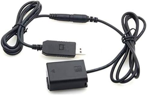 FocusFoto NP-FW50 DC مقرنة إمدادات الطاقة محول البطارية الدمية + 5V USB DC كابل بنك الطاقة لسوني NEX5 NEX7 DSC-RX10 II III IV A7 A7R A7S A7II A7RII A7SII A6000 A6100 A6300 A7000 A6400 A6500 in Saudi Arabia