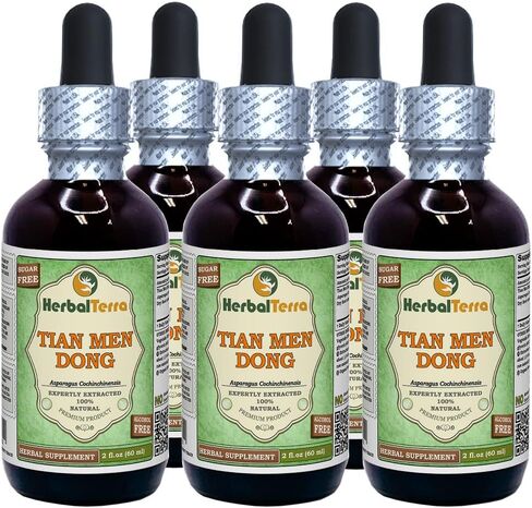 Herbal Terra LLC Tian Men Dong, Asparagus (Asparagus Cochinchinensis) Glycerite, Dried Root Powder Alcohol-Free Liquid Extract 2 oz in Saudi Arabia