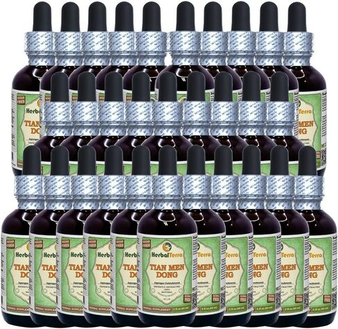 Herbal Terra LLC Tian Men Dong, Asparagus (Asparagus Cochinchinensis) Glycerite, Dried Root Powder Alcohol-Free Liquid Extract 2 oz in Saudi Arabia