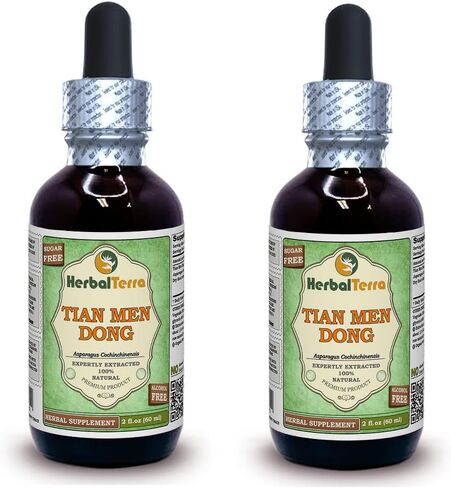Herbal Terra LLC Tian Men Dong, Asparagus (Asparagus Cochinchinensis) Glycerite, Dried Root Powder Alcohol-Free Liquid Extract 2 oz in Saudi Arabia