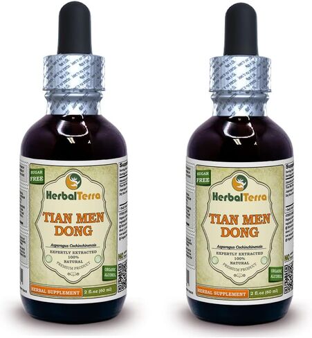 Herbal Terra LLC Tian Men Dong, Asparagus (Asparagus Cochinchinensis) Glycerite, Dried Root Powder Alcohol-Free Liquid Extract 2 oz in Saudi Arabia