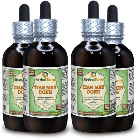 Herbal Terra LLC Tian Men Dong, Asparagus (Asparagus Cochinchinensis) Glycerite, Dried Root Powder Alcohol-Free Liquid Extract 2 oz in Saudi Arabia