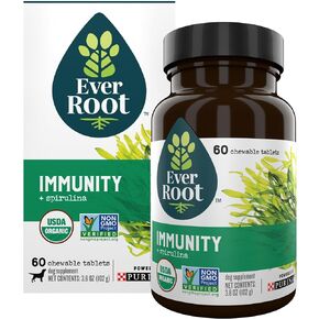 Dog Supplements Powered by Purina Immunity Chewable Tablet with Spirulina and Antioxidants - 3.6 oz. Canister