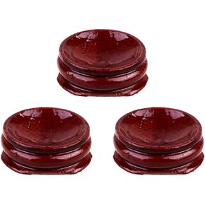 Garneck 3PCS Wooden Stands for Crystal Ball Wood Bases Glass Ball Holder Vintage Display Stand DIY Crystal Ball Supplies (2.7x2.7x1.2cm)
