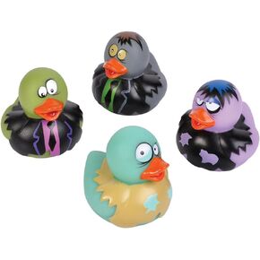 2-inch Zombie Rubber Duckies (Bulk Pack of 12 Ducks)