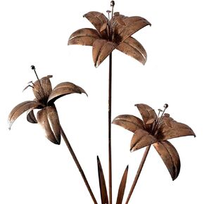 نباتات زنبق صناعية معدنية خفيفة متجولة، نباتات حديثة داخلية وخارجية، هدايا مكتب المنزل، ديكور الحديقة، ديكور الفناء in Kuwait