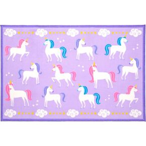 Wildkin Kids 39 x 58 Inch Rug for Boys and Girls, Ideal for Classrooms, Playrooms & Bedrooms Features Skid-Proof Backing, Serged Borders with Durable Nylon Material (Jurassic Dinosaurs)
