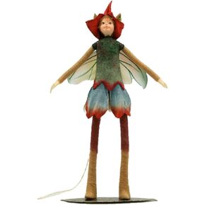 دمية كاميرون إي إل إف قابلة للتجميع مصنوعة يدويًا من تصميم تاسي - أزرق / أحمر مع أجنحة in Kuwait