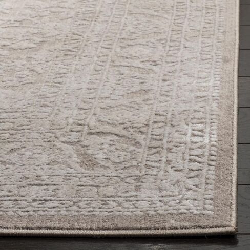 سجادة منطقة SAFAVIEH Reflection Collection - 8 × 10 بوصة، بيج وكريم، تصميم قبيلة بوهو المتعثرة، لا يتساقط ويسهل العناية بها، مثالية للمناطق ذات حركة المرور العالية في غرفة المعيشة وغرفة النوم (RFT668A) in Saudi Arabia