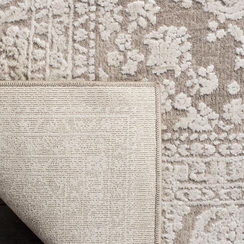 سجادة منطقة SAFAVIEH Reflection Collection - 8 × 10 بوصة، بيج وكريم، تصميم قبيلة بوهو المتعثرة، لا يتساقط ويسهل العناية بها، مثالية للمناطق ذات حركة المرور العالية في غرفة المعيشة وغرفة النوم (RFT668A) in Saudi Arabia