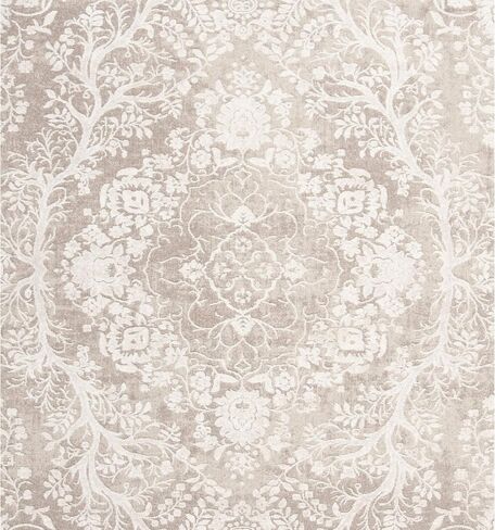 سجادة منطقة SAFAVIEH Reflection Collection - 8 × 10 بوصة، بيج وكريم، تصميم قبيلة بوهو المتعثرة، لا يتساقط ويسهل العناية بها، مثالية للمناطق ذات حركة المرور العالية في غرفة المعيشة وغرفة النوم (RFT668A) in Saudi Arabia