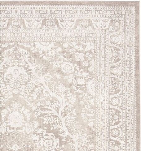 سجادة منطقة SAFAVIEH Reflection Collection - 8 × 10 بوصة، بيج وكريم، تصميم قبيلة بوهو المتعثرة، لا يتساقط ويسهل العناية بها، مثالية للمناطق ذات حركة المرور العالية في غرفة المعيشة وغرفة النوم (RFT668A) in Saudi Arabia