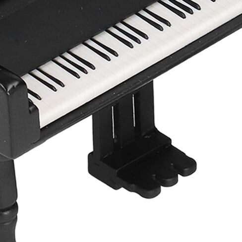 صندوق موسيقى على شكل بيانو، صندوق موسيقى بيانو كبير خشبي أسود مزخرف على شكل بيانو كبير صندوق موسيقى مشجر (أسود) in Kuwait