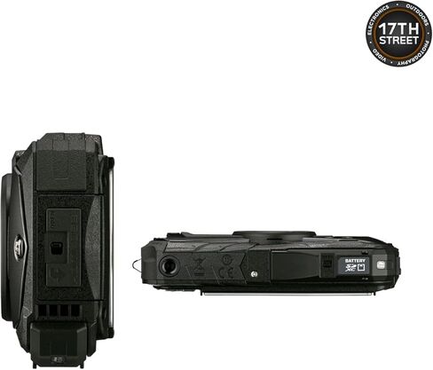 RICOH WG-80 كاميرا رقمية متعددة الاستخدامات مقاس 2.7 بوصة مع شاشة LCD | تسجيل أفلام عالية الدقة بالكامل | كاميرا بعدسة تكبير بصري 5X مع بطارية طاقة قابلة لإعادة الشحن + مجموعة شاحن، مجموعة حزام كاميرا Waith in Kuwait