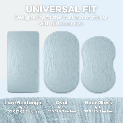 Muslin Fitted Changing Pad Cover, Extra Soft Diaper Changing Station Covers for Baby Girls Boys, Changing Pad Sheets Neutral by Comfy Cubs, Blush in Saudi Arabia