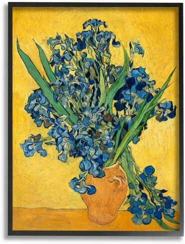 Stupell Industries Van Gogh Irises Post Impressionist Painting Wall Plaque, 10 x 15, Multi-Color in Kuwait
