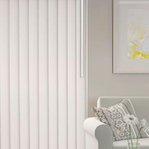 Amazing Drapery Hardware Premium White PVC Vertical Blind Wand with Rubber End Cap, 18-inches, 2 Pack - Ideal for Wand-Controlled Vertical Blinds - Easily Replace Old or Broken Wands in Saudi Arabia