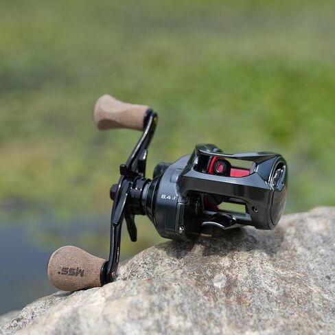 بكرة صيد السمك HANDING Magic L، بكرات صيد المياه العذبة، محامل كروية 9+1 NMB، أقصى سحب 17.6 رطل، نسبة تروس 6.4:1، إطار جرافيت، يد يسار/يمين، بكرة صيد ناعمة in Kuwait