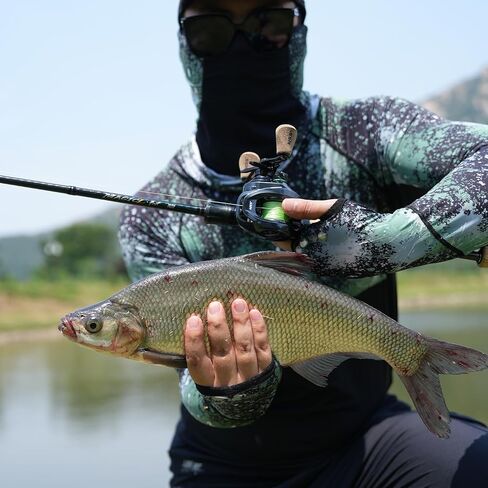 بكرة صيد السمك HANDING Magic L، بكرات صيد المياه العذبة، محامل كروية 9+1 NMB، أقصى سحب 17.6 رطل، نسبة تروس 6.4:1، إطار جرافيت، يد يسار/يمين، بكرة صيد ناعمة in Kuwait