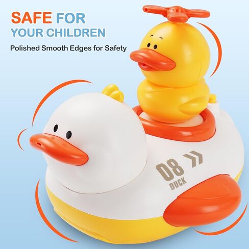 Hiitytin Baby Bath Shower Head Sprayer, Duck Toy Spraying Water for Toddlers 1-3, Duck Design Electric Water Spray Bathtub Toy, Babies Pool Gift for 18M+ Kid 1 2 3 4 Year Old Kid Boy Girl in Kuwait