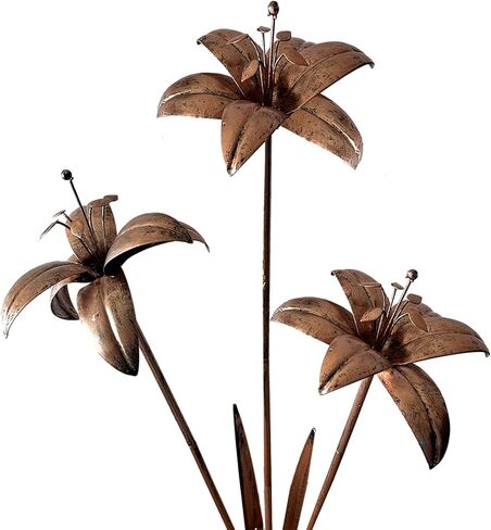 نباتات زنبق صناعية معدنية خفيفة متجولة، نباتات حديثة داخلية وخارجية، هدايا مكتب المنزل، ديكور الحديقة، ديكور الفناء in Kuwait