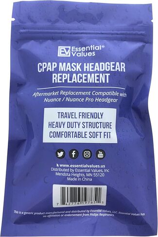 حزام رأس بديل للقيمة الأساسية | استبدال ما بعد البيع متوافق مع أقنعة الأنف من نيوانس برو - اكتسب الراحة والقوة | سهلة التجميع لآلات CPAP in Kuwait