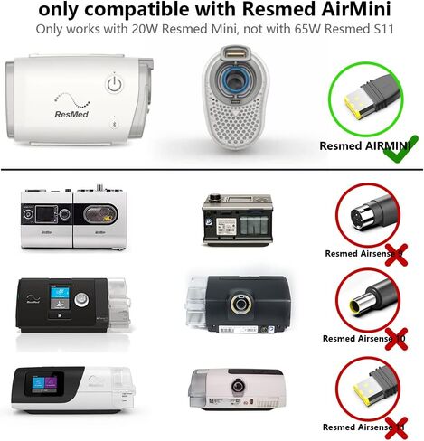 CASIMY 38831 20W Power Supply Compatible with ResMed AirMini AutoSet Device AirMini 24V 0.83A AC Adapter ResMed AirSense Air Mini Travel CPAP Machine Charger Power Cord Cable 38828 38839 in Saudi Arabia