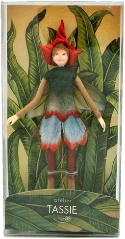 دمية كاميرون إي إل إف قابلة للتجميع مصنوعة يدويًا من تصميم تاسي - أزرق / أحمر مع أجنحة in Kuwait