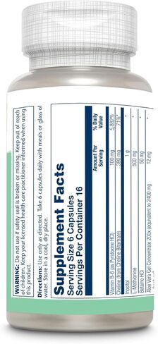 Solaray Lipotropic 1000 بالإضافة إلى كبسولات فيتامين 100 عدد in Kuwait