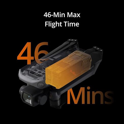 DJI Mavic 3 Classic - كاميرا بدون طيار مع كاميرا DJI-RC 4/3 CMOS Hasselblad، فيديو بدقة 5.1K HD، مع بطاقة Micro SD سعة 128 جيجابايت، وقارئ بطاقة USB 3.0، ووسادة هبوط، وحقيبة ظهر مقاومة للماء والمزيد in Kuwait