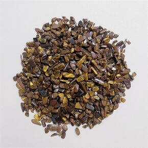 RECKSI 0.5 رطل رقائق كريستال طبيعية سحقت قطع الكوارتز السائبة 1/2 رطل أحجار الريكي الصغيرة، الزبرجد