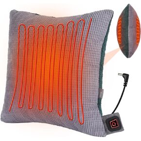 وسادة دعم الظهر للتدفئة مزدوجة الجوانب من فيرست إي، وسادة تدفئة 45 سم × 45 سم لتخفيف الألم وآلام الظهر والتشنجات والوسادة الكهربائية للبطن والرقبة والكتفين و3 إعدادات للحرارة وإعدادات المؤقت in Kuwait