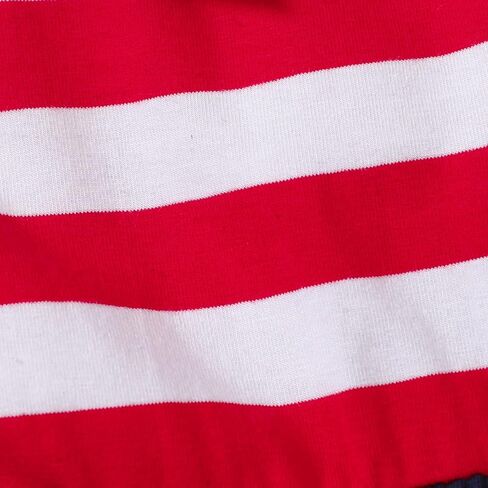 USKIDKK طفل رضيع الفتيات 4th من يوليو الزي الأشرطة Bowknot نجوم مخطط فستان الصيف الاستقلال فستان الشمس in Kuwait