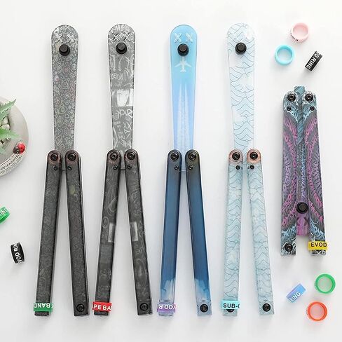 KEEDAS Folding Printed Patterns Plastic Tool, Integral Channel Handle, Ultra-Lightweight Durable, Best Balance and Inertia, Great for Beginners (Clowns) in Kuwait