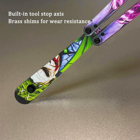 KEEDAS Folding Printed Patterns Plastic Tool, Integral Channel Handle, Ultra-Lightweight Durable, Best Balance and Inertia, Great for Beginners (Clowns) in Kuwait