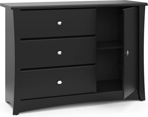 ستوركرافت كريسنت صندوق 3 أدراج، أبيض، لغرفة نوم الأطفال اسود in Kuwait